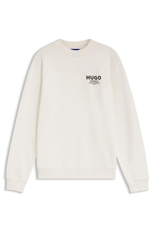 Hugo Men's Nespon 10283345 01 Sweatshirt, Open White 121, S