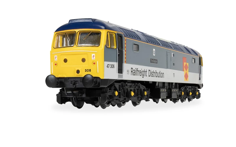 Hornby R30440TXS RailRoad - Railfreight Distribution - Class 47 - 'The Sapper' 47306 (DCC Sound Fitted) Locomotive - Junior Model Railway OO Gauge