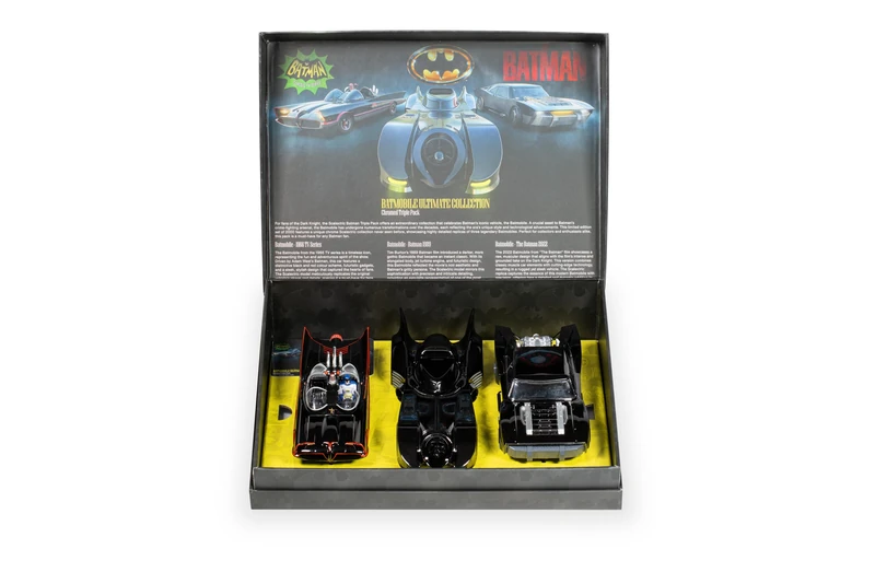 Scalextric Cars C4575A The Best of the Bat - Chromed Batmobile Triple Pack