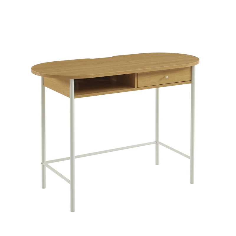 BAÏTA GAIA Desk in Oak Effect and White - Image 1