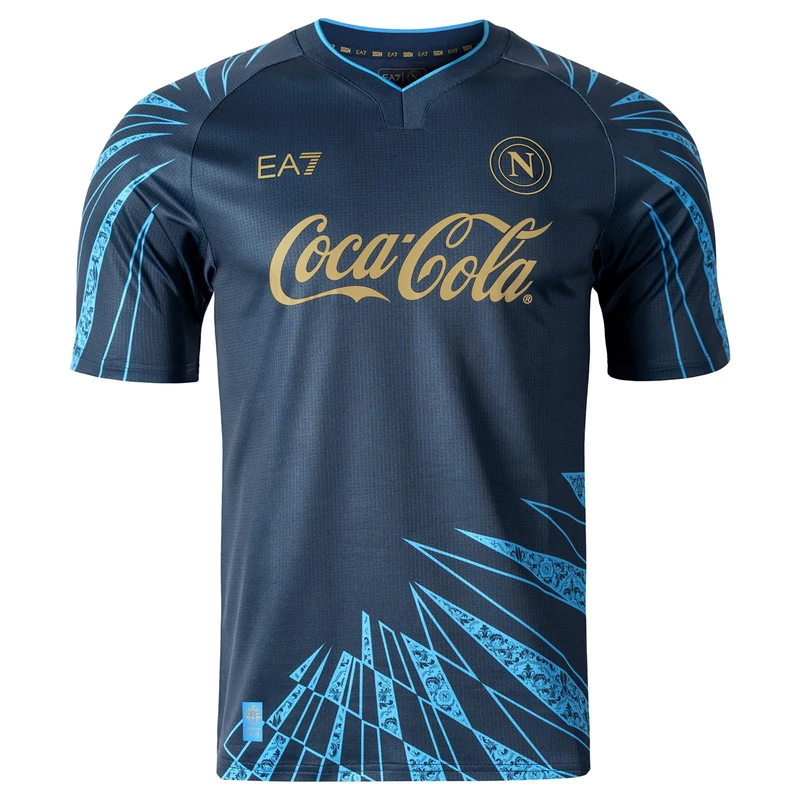 SSC Napoli Pre-Match Shirt Blue 2025/2026 S