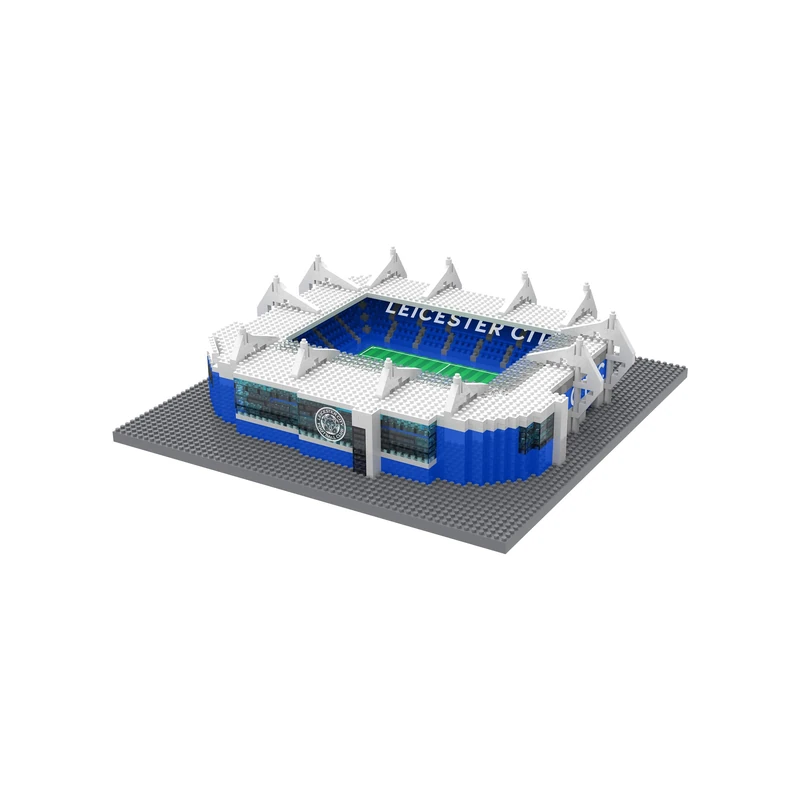 FOCO Officially Licensed Leicester City King Power BRXLZ Stadium 3D Bricks Construction Toy Model