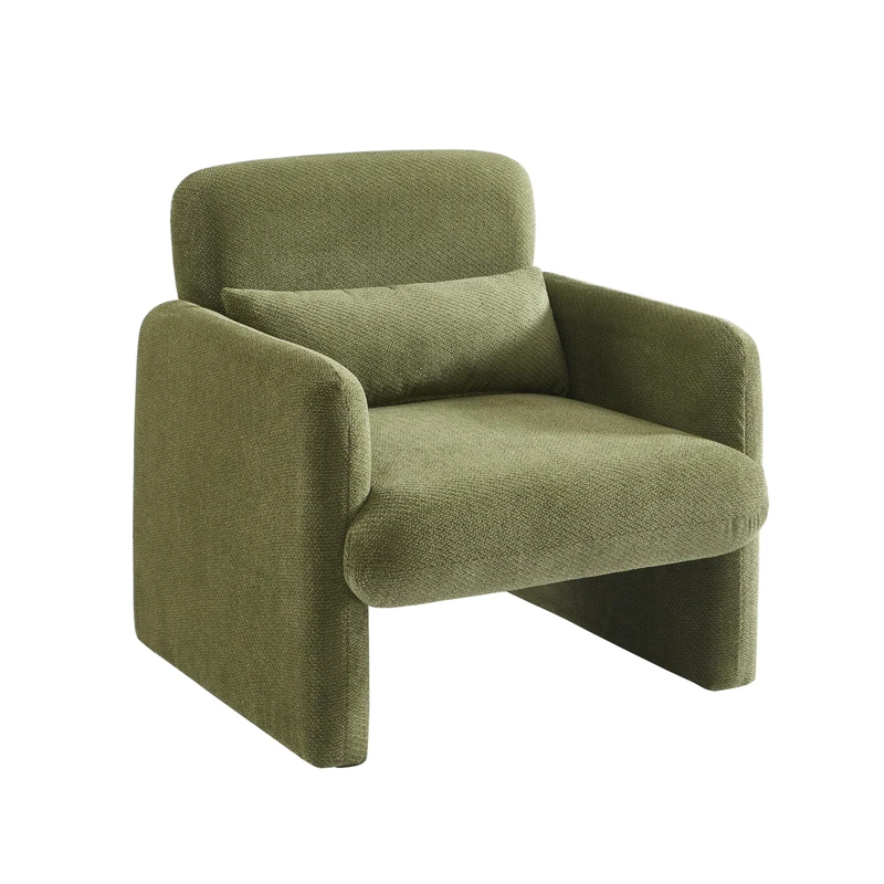 BAÏTA OMA armchair in green fabric