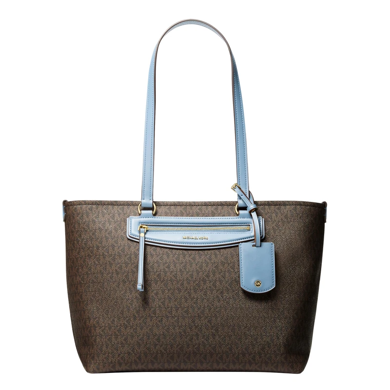Michael Kors JET SET Medium leather travel tote bag with embossed logo
