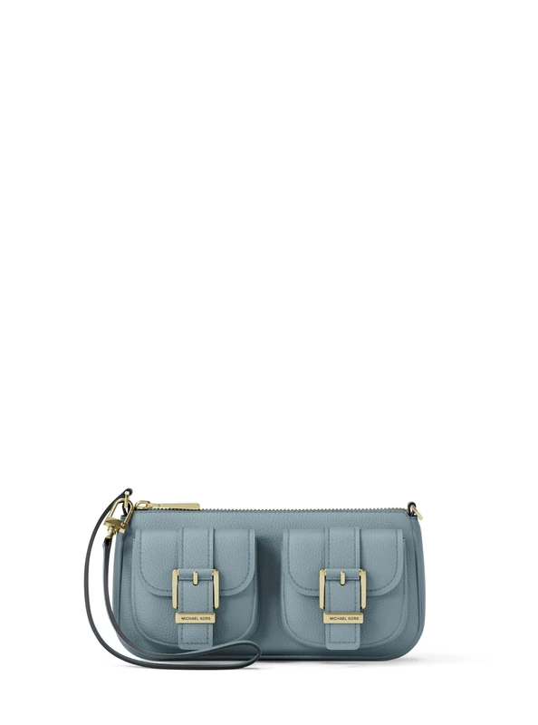 Michael Kors ZOE Small Hammered Leather Clutch