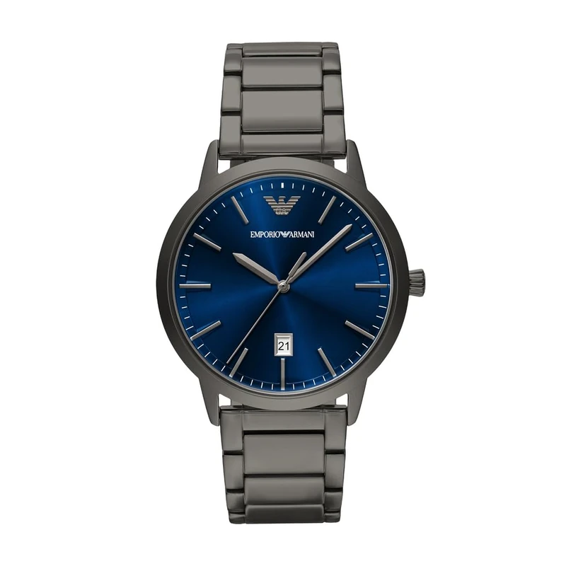 Emporio Armani Men's 43MM Gun-Metal Stainless Steel Watch, AR11731