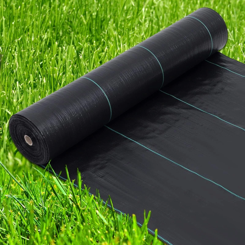 Garvee Heavy Duty Unwanted Plant Barrier Landscape Fabric – 4ft x 250ft, 5oz Woven Ground Cover, Superior Unwanted Plant Control, Highly Permeable & Durable, Ideal for Flower Beds - Image 1