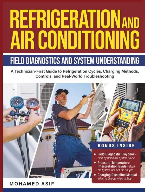 Refrigeration and Air Conditioning - Field Diagnostics and System Understanding: A Technician-First Guide to Refrigeration Cycles, Charging Methods, Controls, and Real-World Troubleshooting