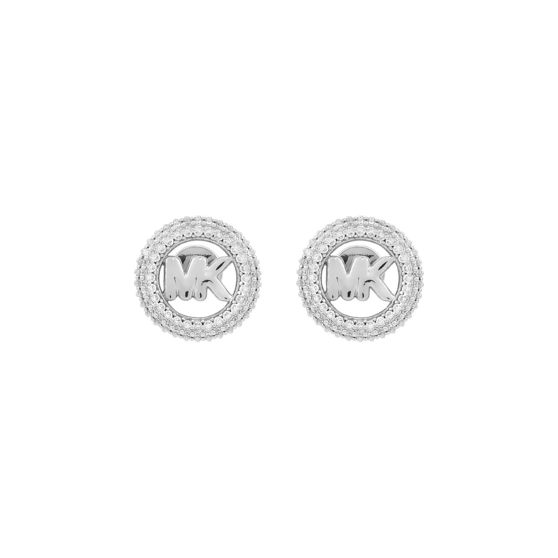 Michael Kors Premium Women's Silver-Tone Brass Earring, MKJ8560040