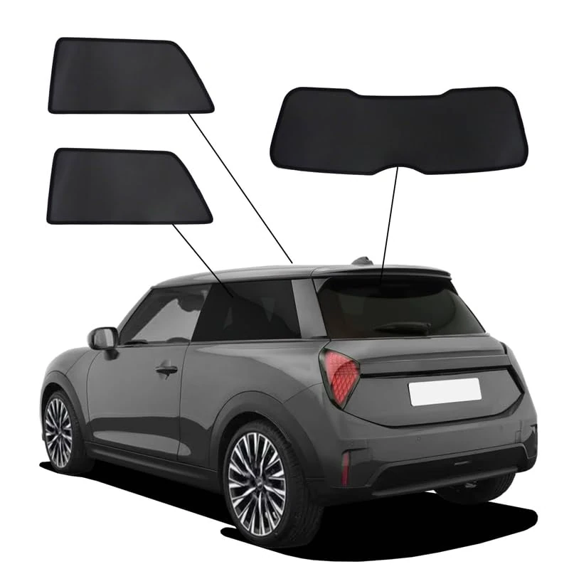 SunClip Privacy & Sun protection compatible with Mini F66 Cooper E/SE/JCW 3-doors 2024-