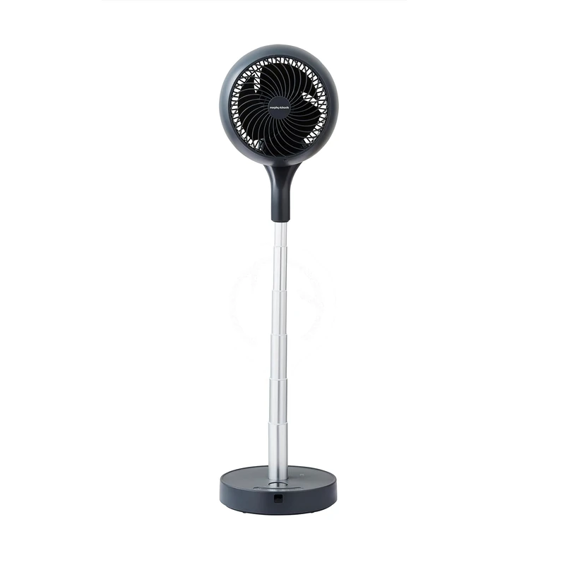 Morphy Richards Air Flex 8" Portable Air Circulator Fan, 360° Oscillation, Adjustable Height Desk & Stand Fan, Low Noise DC Motor, 8 Speeds, Mains & Cordless, Timer & Magnetic Remote, 821001 - Image 1