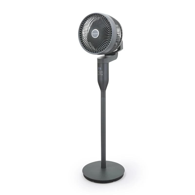 Morphy Richards Air Flex 10" 360 Air Circulator Fan with Remote Control, Powerful DC Motor, Touch Panel Control, 12 Speed Settings, 12 Hour Timer, LED Display, Grey, 821002