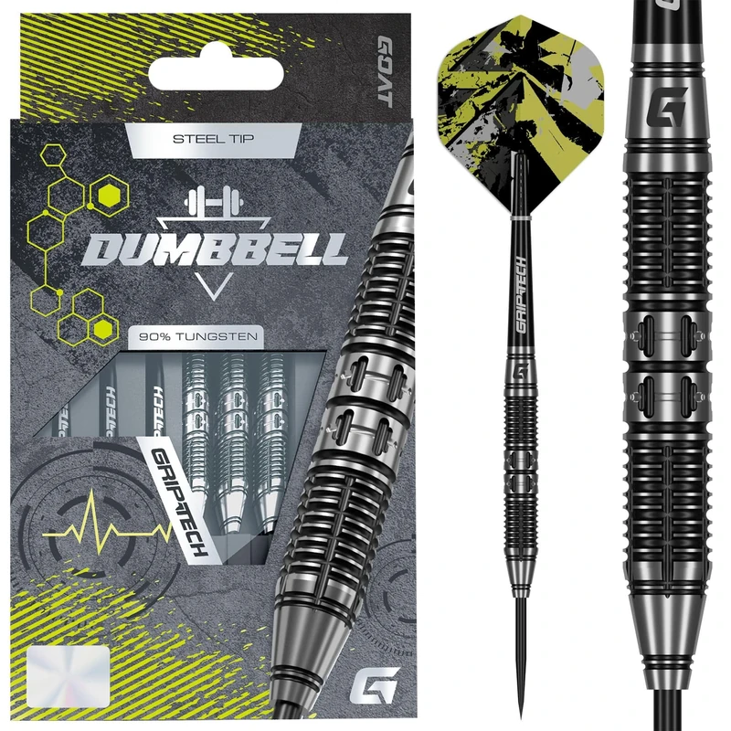 GOAT | Dumbbell | Steel Tip Darts | 90% Tungsten | Multiple Weights (32, Grams)