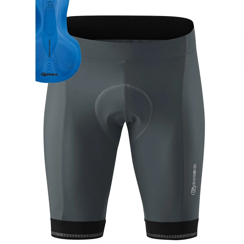 Gonso Sitivo M, Men's Cycling Shorts, with Sitivo Comfort seat pad, high Elasticity of Movement and Anti-Slip Silicone Leg Grippers, Tight fit
