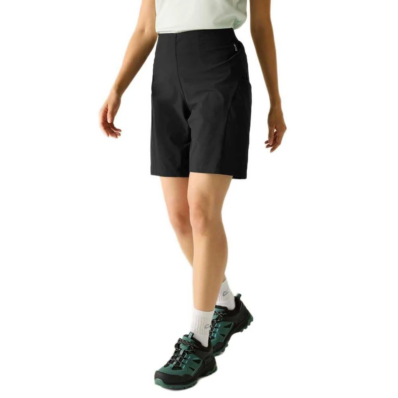Regatta Womens Pentre Lite Walking Shorts Water Repellent Hiking Gym Black