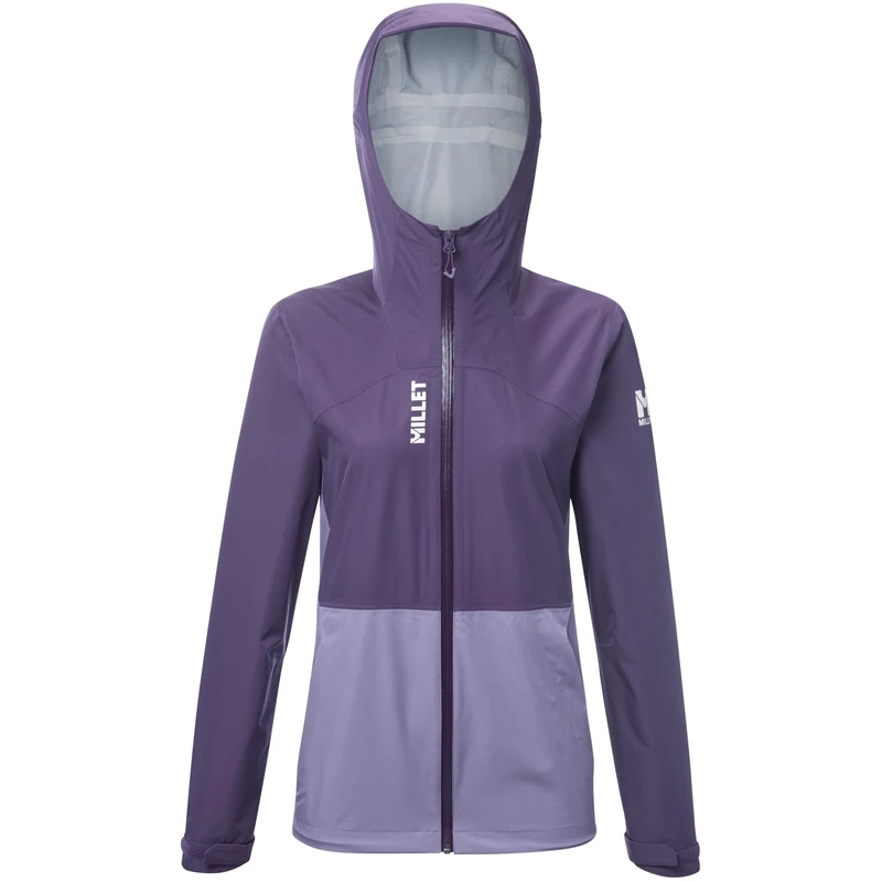 MILLET Women's Waterproof Breathable Hiking Jacket 10K (FR/ES, Alpha/Letters, X-Large, Regular Size, Purple)