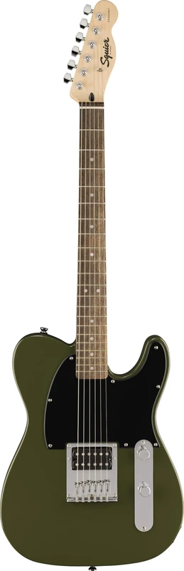 Squier by Fender Sonic Esquire H, Electric Guitar, Laurel Fingerboard, Black Pickguard, Olive