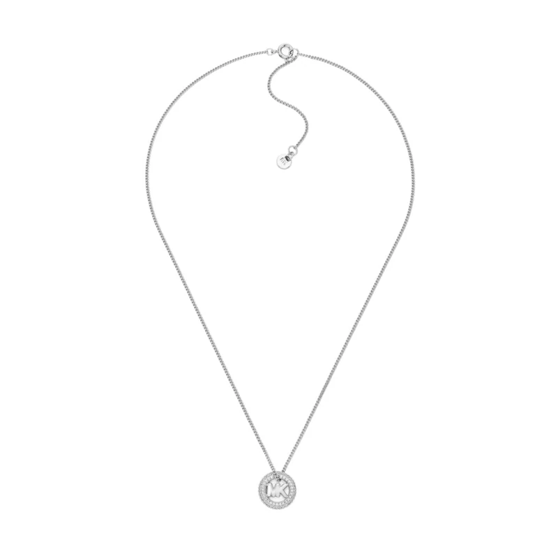 Michael Kors Premium Women's Silver-Tone Brass Necklace, MKJ8546040