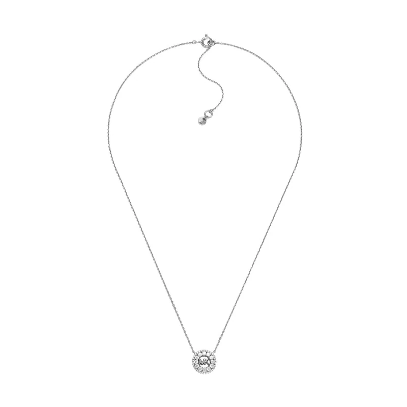 Michael Kors Premium Women's Silver-Tone Sterling Silver Necklace, MKC1826040