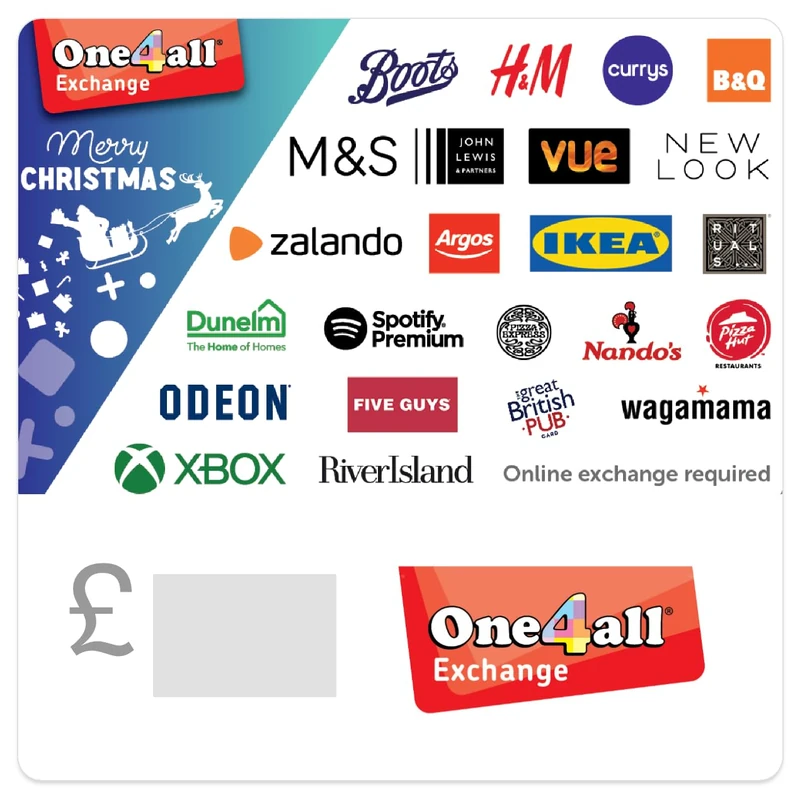 One4all Exchange Gift Code (Christmas 60GBP) - UK Redemption Only - Delivered by email - Image 1