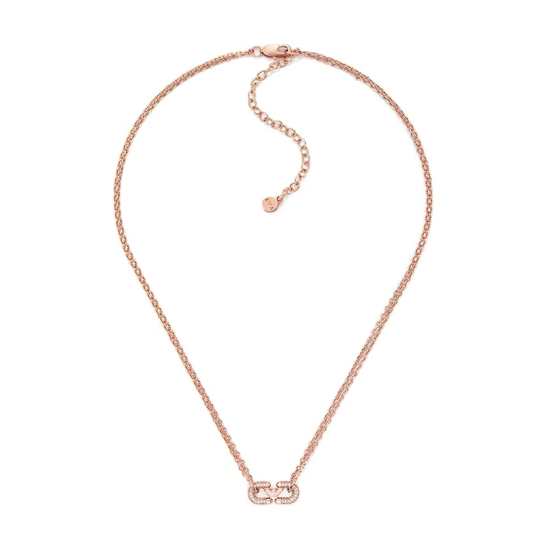 Emporio Armani Women's Rose Gold-Tone Brass Necklace, EGS3282221