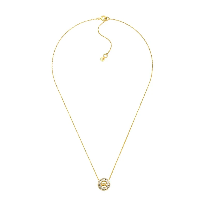 Michael Kors Premium Women's Gold-Tone Sterling Silver Necklace, MKC1826710