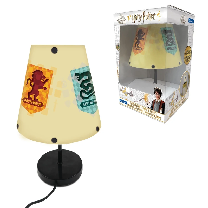 LEXIBOOK Harry Potter Bedside Lamp, Kids Bedroom lamp with lampshade, Colour Decorative light Harry Potter - LT010HPLXB