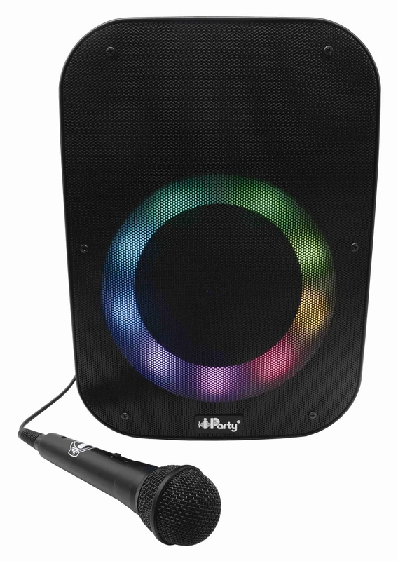 LEXIBOOK iParty Bluetooth® speaker, with light effects, mic, rechargeable battery, Black, K8210LXB