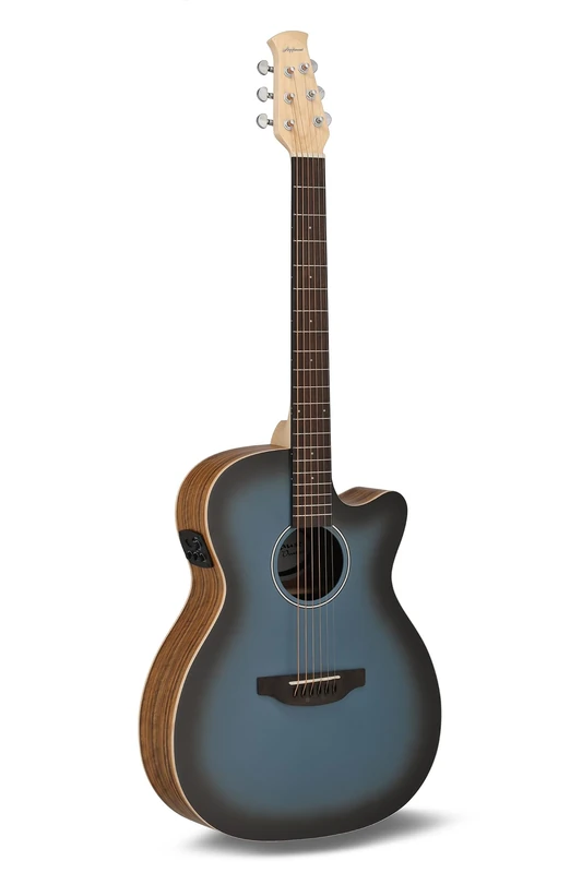 Applause Electro-Acoustic Guitar - Jump OM Electro Cut - Solid Spruce Top - Ovangkol Back - Cutaway - Dusk till Dawn Matte - AEO-69-DTD