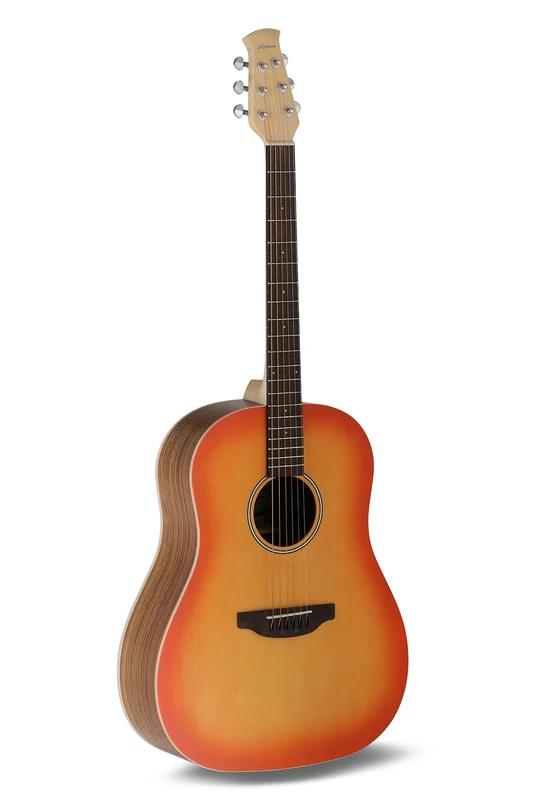 Applause Acoustic Guitar - Jump Slope Shoulder D - Solid Spruce Top - Ovangkol Back - Honey Burst Matte - AAS-69-HB