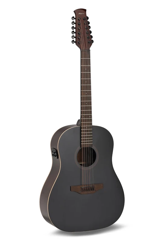 Applause E-Acoustic Guitar - Jump Dark Matter 12 String - 12-string - Solid spruce top - Ovangkol back - Matte black - AP3TP preamp - AES12-69-5S