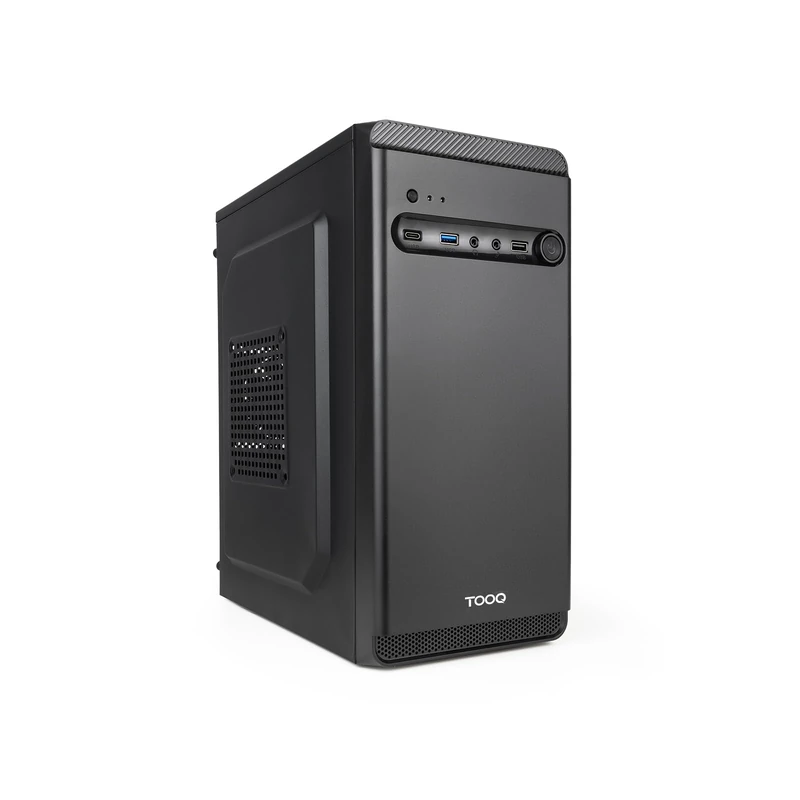 TOOQ TQC-4702-SP – DODEKA ULTRA" Micro-ATX Minitor Case, 500W ATX Power Supply, 1× USB-A 3.0, 1× USB-A 2.0, 1× USB-C, HD Audio, Microphone