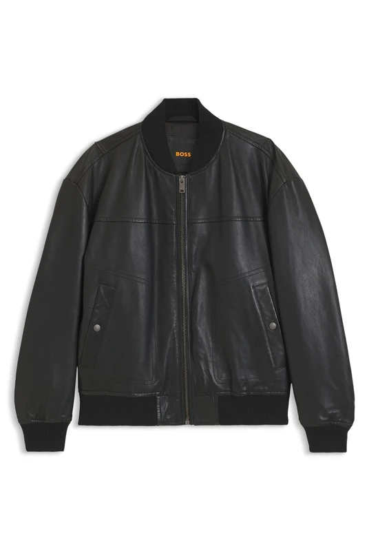 BOSS Men's Jokans 10263675 01 Leather, Black 001, 50
