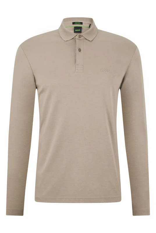 BOSS Slim-fit Poloshirt Aus Elastischem Baumwoll-piqué Green