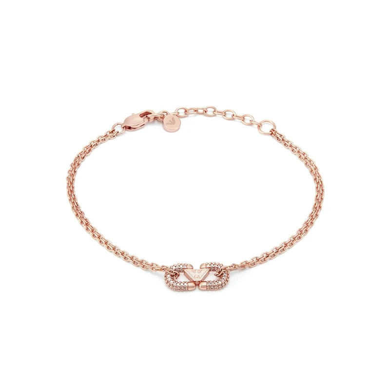 Emporio Armani Women's Rose Gold-Tone Brass Bracelet, EGS3283221