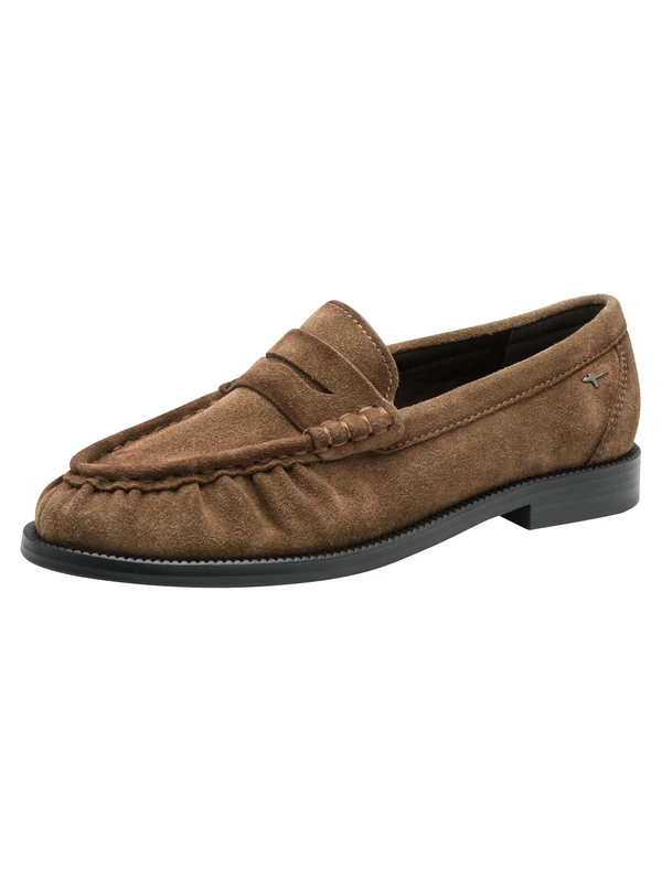 Tamaris Ladies Flat Loafers, Brown (Camel), 41