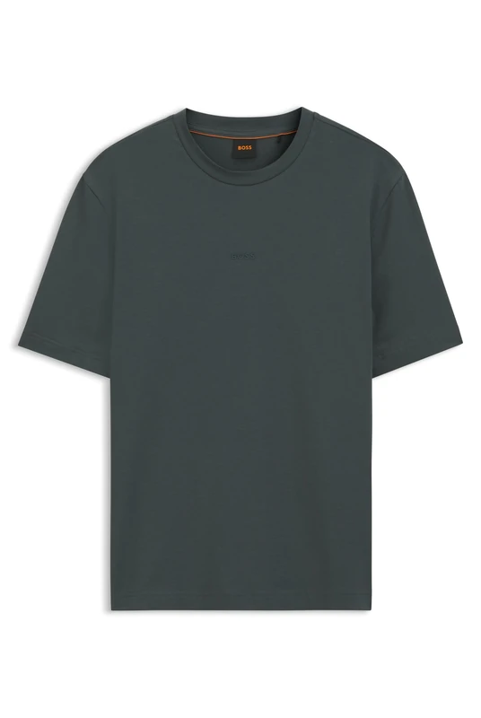 BOSS Relaxed-fit Layered Logo T-Shirt Green