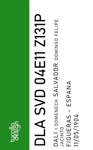 CODICE FISCALE SALVADOR DALì: agenda bianca