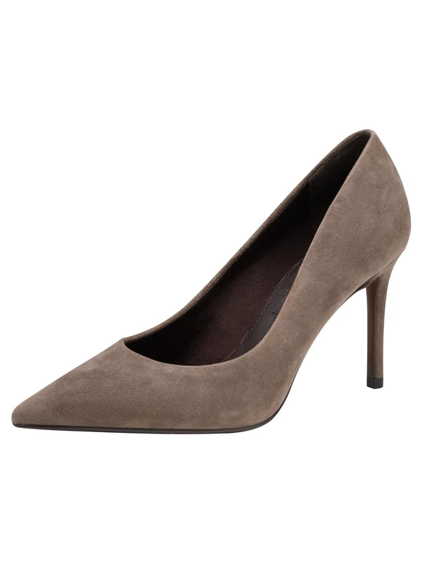 Tamaris Women's Stiletto Heel Court Shoes Brown (Taupe Suede), 41