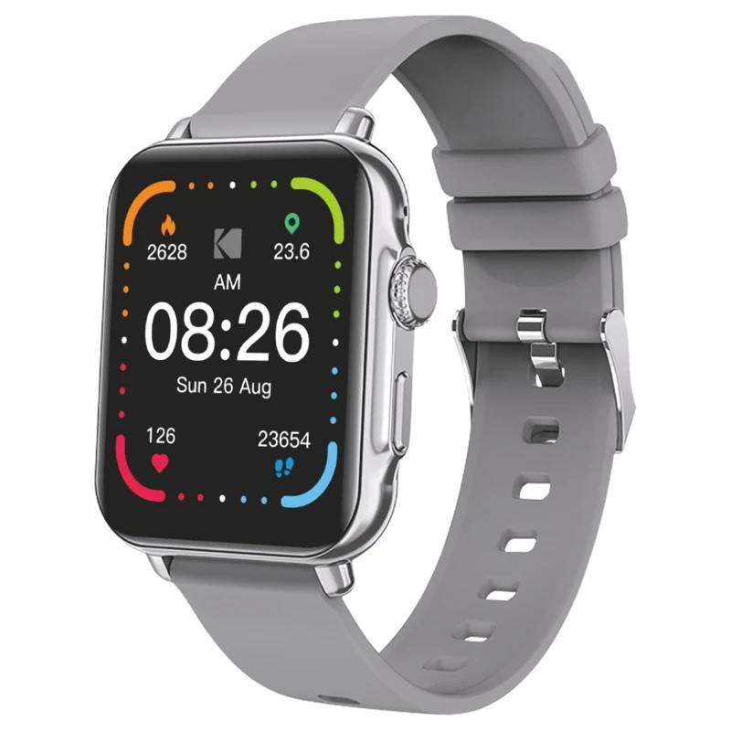 Kodak SW-7203 – Smart Watch – 47 mm HD Screen – Bluetooth Calls & Voice Assistant – Heart Rate, SpO2, Stress – 37 Sports Modes – GPS – Battery Life 5 Days – Wireless Charging – Android & iOS