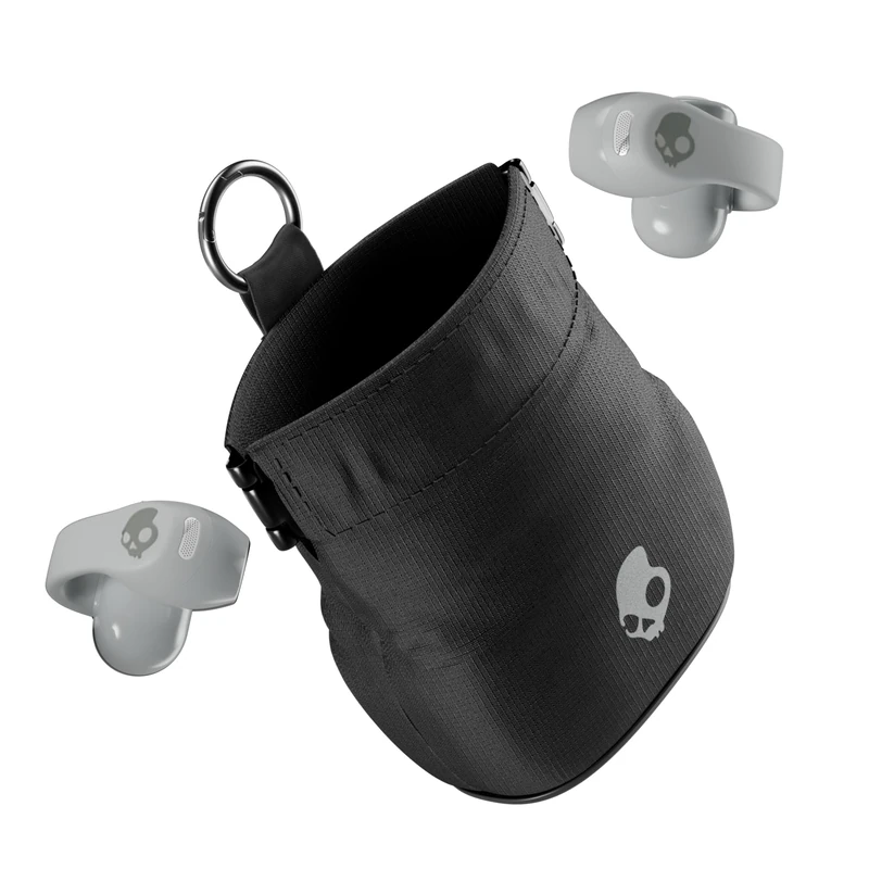 Skullcandy Push 720 Open Wireless Open-Ear Bluetooth Earbuds, Headphones, Waterproof, Clip-On Lightweight Design, 30 Hours Battery, Wireless Charging Pouch, Microphone for iPhone Android - Cement - Image 1