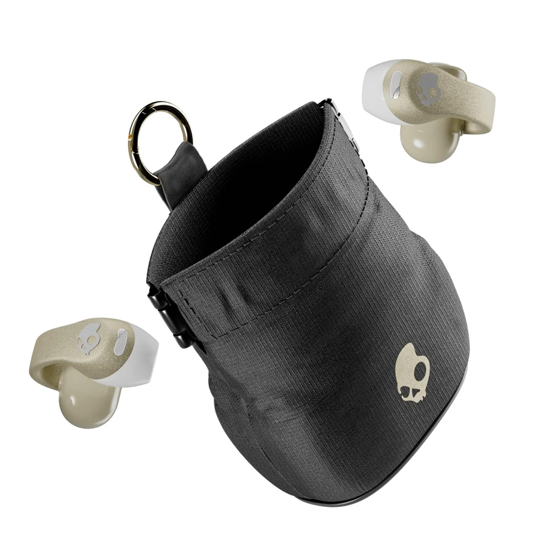 Skullcandy Push 720 Open Wireless Open Ear Bluetooth Earbuds, Headphones, Waterproof, Clip-On Lightweight Design, 30 Hours Battery, Wireless Charging Pouch, Microphone for iPhone Android - Glimmer