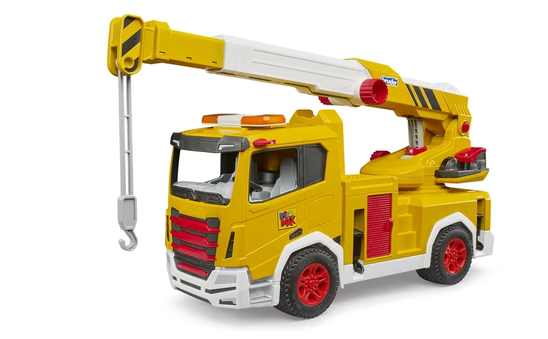 Bruder 03471 Roadmax Crane Truck – Durable Preschool Crane Vehicle with Rotating Boom & Soft Tyres – Toy Truck for Children Ages 2+ - Image 1