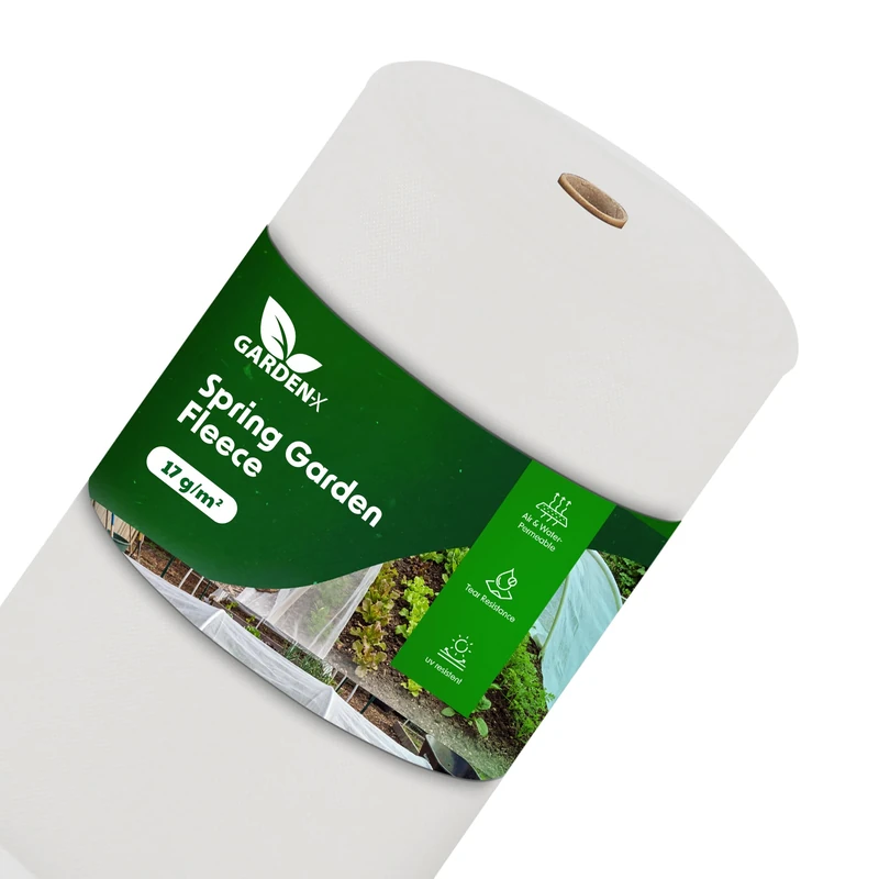 GARDENIX Cold Frame Fleece Breathable 17 g/m² Garden Fleece 1.6 x 100 m (160 m²) Promotes Healthy Growth, For Covers of Raised Beds, Protects Plants, Flowers and Vegetables from Cold, Frost and Wind