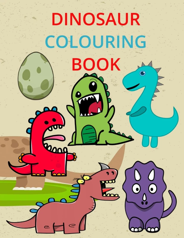 Dinosaur Kids Colouring Book