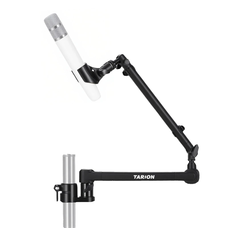 TARION Modular Desktop Boom Arm - 60 cm Heavy Duty Adjustable Microphone Extension Stand with 3/8" 5/8" Adapter for Streaming Podcasting - Compatible with 35 mm Rods - Titanrig Arm M