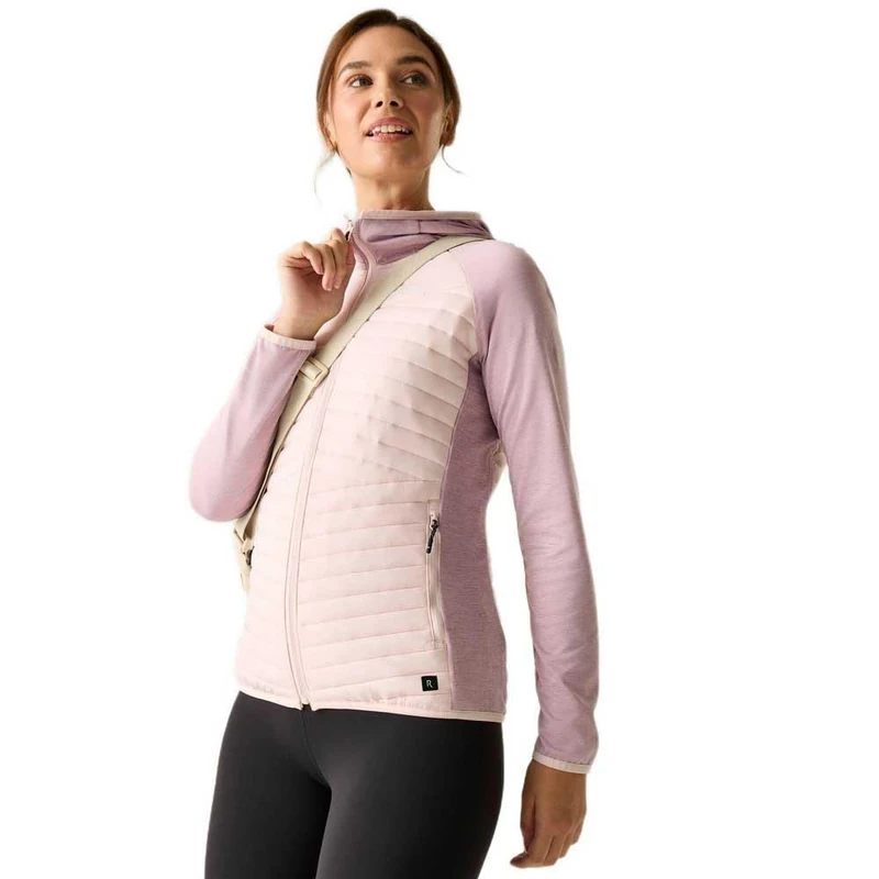 Regatta Womens Andreson Marl Hybrid Quilted Jacket Water Repellent Walking Coat