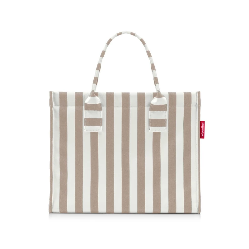 reisenthel Daily Shopper - Modern, Straightforward Shopper for Any Occasion - Practical Handbag, Large Enough for Your Shopping and Everyday Items, Summerstripes Coffee, M, Casual