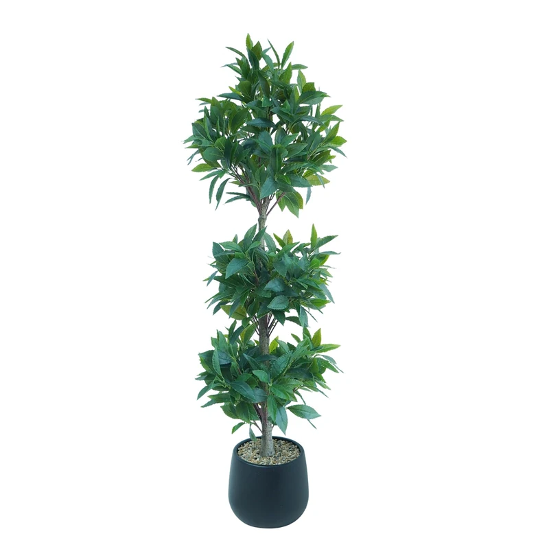 GarveeHome Artificial Plants Artificial Laurel Tree 120 cm Large Plants in Pot for Indoor Home Office Garden Modern Decoration Housewarming Gift - Image 1