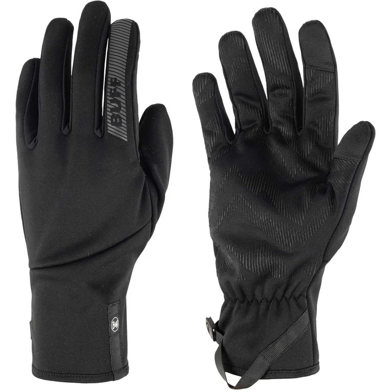 Buff| Gloves Windproof Breathable, Warmth, Fit, Touchscreen compatible, Comfort, Quality Man Women S Black
